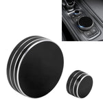 Custodia con manopola di controllo centrale in metallo per auto da 2 pezzi per Cadillac, For Cadillac (Black), For Cadillac (Blue), For Cadillac (Red)