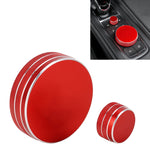 Custodia con manopola di controllo centrale in metallo per auto da 2 pezzi per Cadillac, For Cadillac (Black), For Cadillac (Blue), For Cadillac (Red)