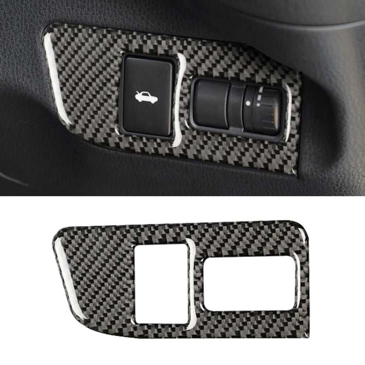 Adesivo decorativo per interruttore bagagliaio in fibra di carbonio per Subaru BRZ / Toyota 86 2013-2017, guida a destra, Trunk Switch, Right Drive