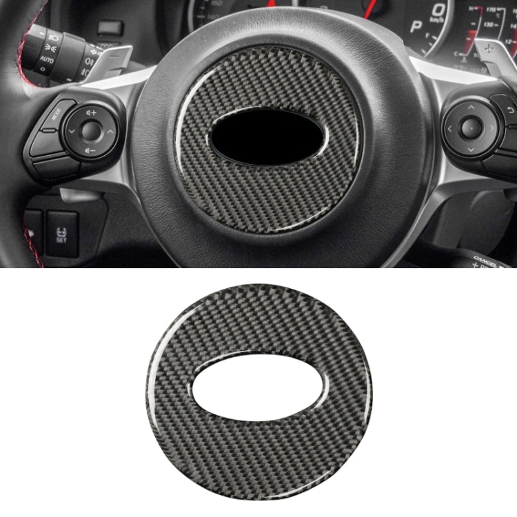 Adesivo decorativo per volante in fibra di carbonio per auto per Subaru BRZ 2013-2017, guida a destra e a sinistra universale, Steering Wheel for Subaru BRZ