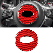 Adesivo decorativo per volante in fibra di carbonio per auto per Subaru BRZ 2013-2017, guida a destra e a sinistra universale, Steering Wheel for Subaru BRZ