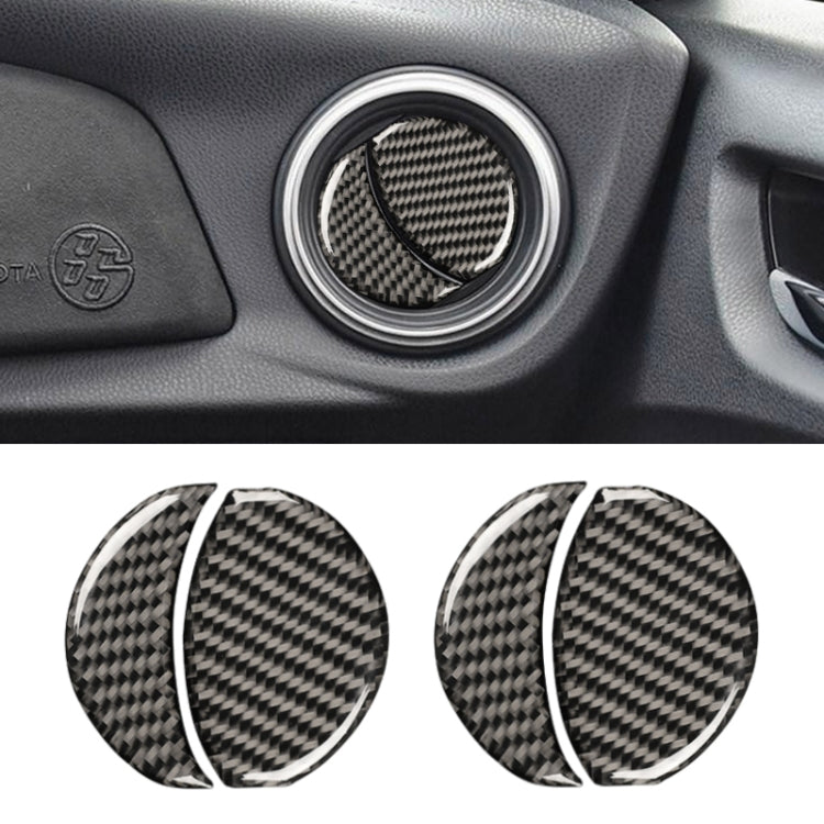 Adesivo decorativo per presa d'aria di controllo centrale in fibra di carbonio per auto per Subaru BRZ / Toyota 86 2013-2020, guida a destra e a sinistra universale, Central Control Air Outlet