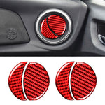 Adesivo decorativo per presa d'aria di controllo centrale in fibra di carbonio per auto per Subaru BRZ / Toyota 86 2013-2020, guida a destra e a sinistra universale, Central Control Air Outlet