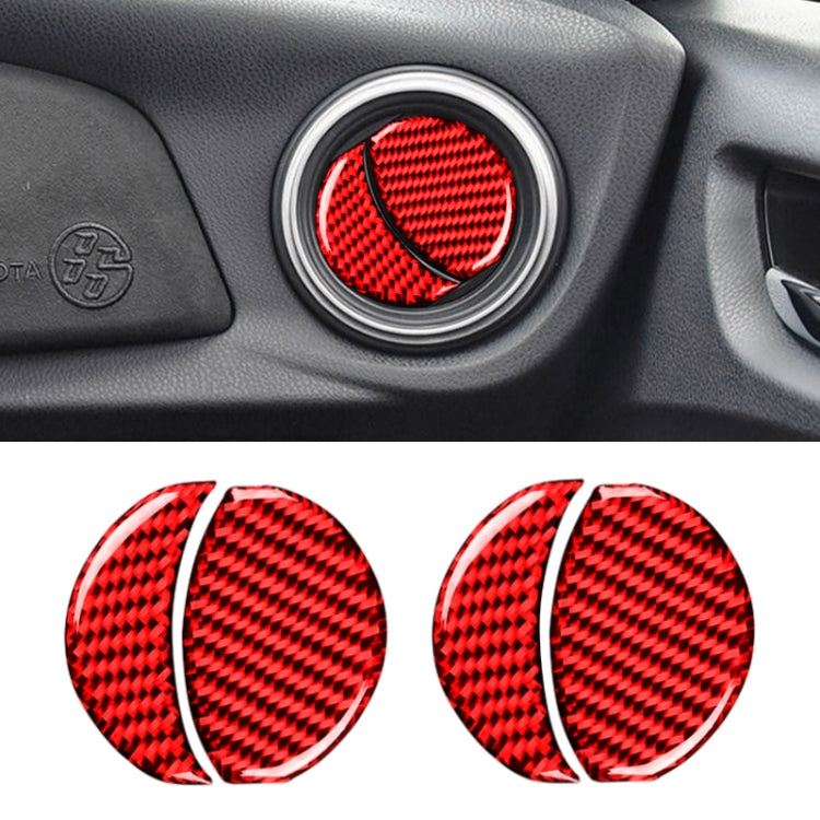 Adesivo decorativo per presa d'aria di controllo centrale in fibra di carbonio per auto per Subaru BRZ / Toyota 86 2013-2020, guida a destra e a sinistra universale, Central Control Air Outlet