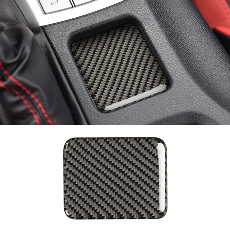 Adesivo decorativo per pannello riscaldante per sedile in fibra di carbonio per auto per Subaru BRZ / Toyota 86 2013-2019, guida a destra e a sinistra universale senza foro, Seat Heating Panel