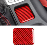 Adesivo decorativo per pannello riscaldante per sedile in fibra di carbonio per auto per Subaru BRZ / Toyota 86 2013-2019, guida a destra e a sinistra universale senza foro, Seat Heating Panel