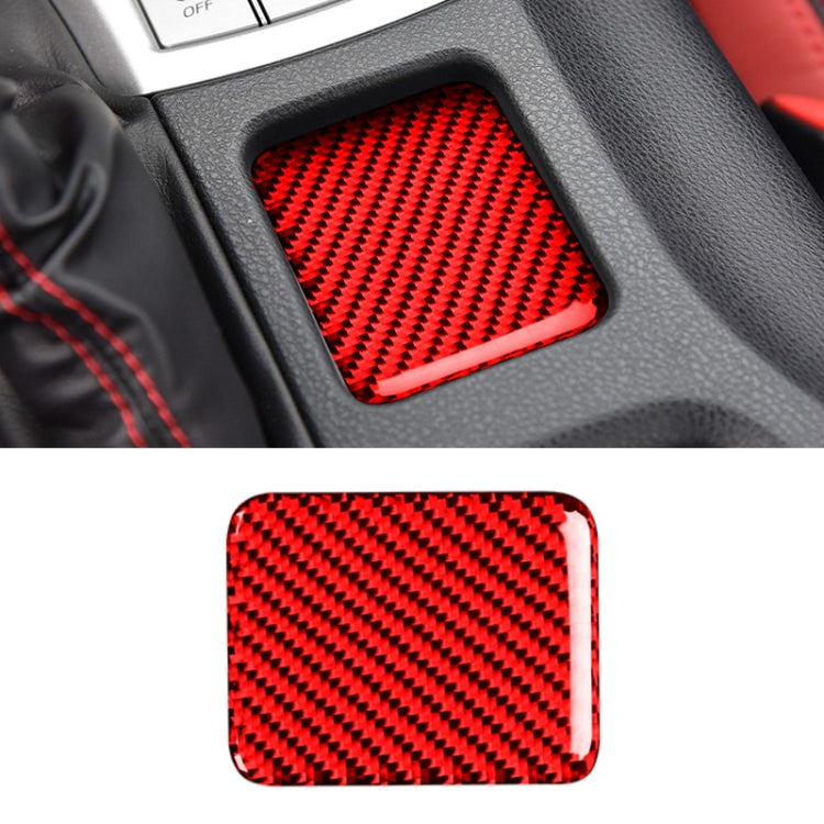 Adesivo decorativo per pannello riscaldante per sedile in fibra di carbonio per auto per Subaru BRZ / Toyota 86 2013-2019, guida a destra e a sinistra universale senza foro, Seat Heating Panel
