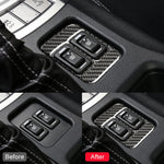 Adesivo decorativo per pannello riscaldante per sedile in fibra di carbonio per auto per Subaru BRZ / Toyota 86 2013-2019, guida a destra e a sinistra universale con foro, Seat Heating Panel with Hole