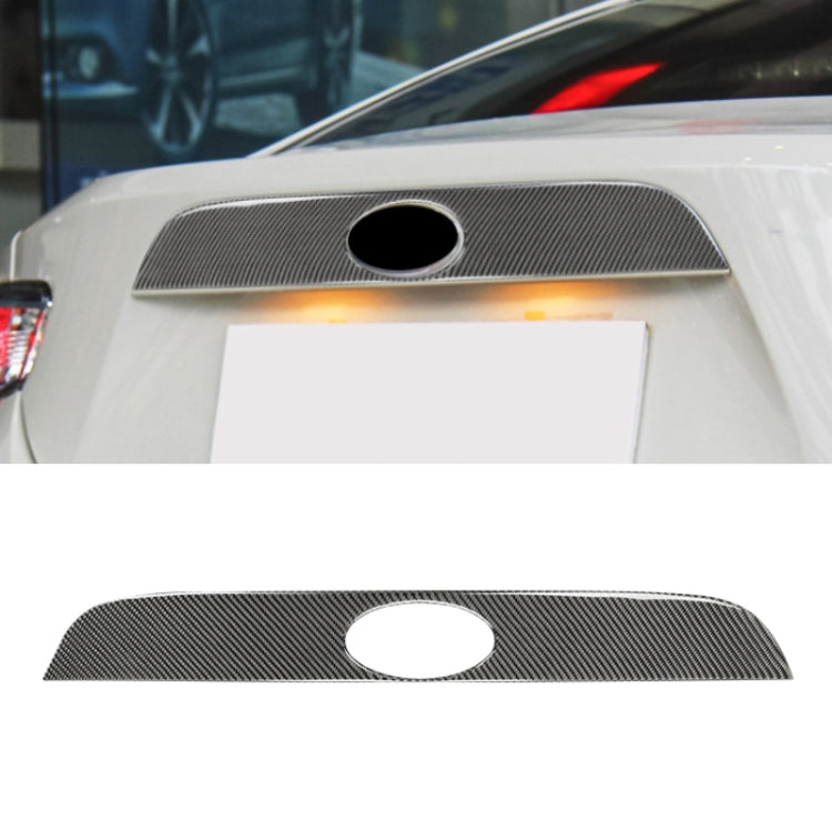 Striscia decorativa con logo posteriore in fibra di carbonio per Subaru BRZ / Toyota 86 2013-2020, guida a destra e a sinistra universale, Rear Logo