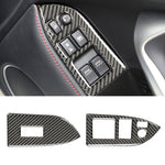Adesivo decorativo per pannello di sollevamento in vetro per finestrini in fibra di carbonio per auto per Subaru BRZ / Toyota 86 2013-2017, guida a destra, Lifting Panel, Right Drive