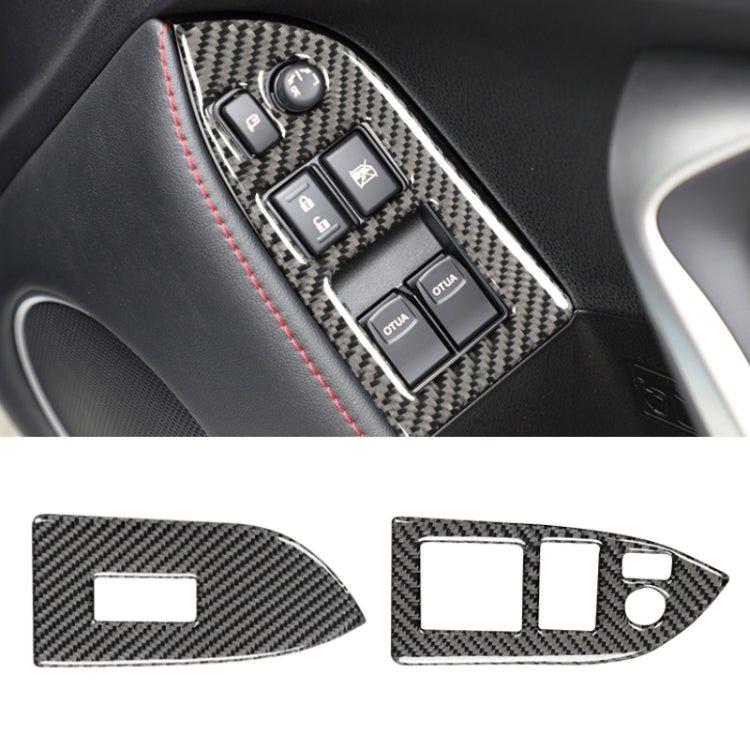 Adesivo decorativo per pannello di sollevamento in vetro per finestrini in fibra di carbonio per auto per Subaru BRZ / Toyota 86 2013-2017, guida a destra, Lifting Panel, Right Drive