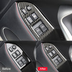 Adesivo decorativo per pannello di sollevamento in vetro per finestrini in fibra di carbonio per auto per Subaru BRZ / Toyota 86 2013-2017, guida a destra, Lifting Panel, Right Drive