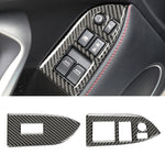 Adesivo decorativo per pannello di sollevamento in vetro per finestrini in fibra di carbonio per auto per Subaru BRZ / Toyota 86 2013-2017, guida a sinistra, Lifting Panel, Left Drive