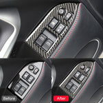 Adesivo decorativo per pannello di sollevamento in vetro per finestrini in fibra di carbonio per auto per Subaru BRZ / Toyota 86 2013-2017, guida a sinistra, Lifting Panel, Left Drive