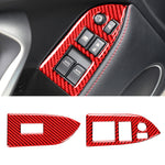 Adesivo decorativo per pannello di sollevamento in vetro per finestrini in fibra di carbonio per auto per Subaru BRZ / Toyota 86 2013-2017, guida a sinistra, Lifting Panel, Left Drive