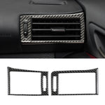 Adesivo decorativo per uscita aria sinistra e destra in fibra di carbonio per auto per Lexus IS250 2013-, guida a sinistra, Left and Rght Air Outlet