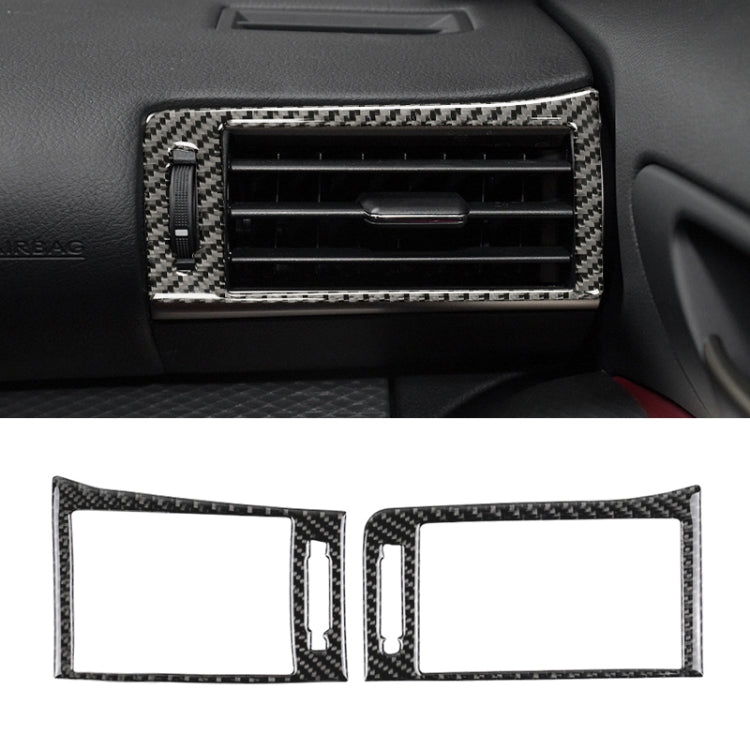 Adesivo decorativo per uscita aria sinistra e destra in fibra di carbonio per auto per Lexus IS250 2013-, guida a sinistra, Left and Rght Air Outlet