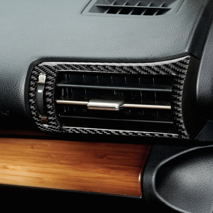 Adesivo decorativo per uscita aria sinistra e destra in fibra di carbonio per auto per Lexus IS250 2013-, guida a sinistra, Left and Rght Air Outlet