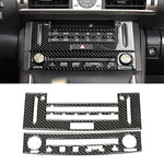 Adesivo decorativo per pannello CD dell'aria condizionata in fibra di carbonio per auto per Lexus IS250 2013-, guida a sinistra, Air Conditioning CD Panel