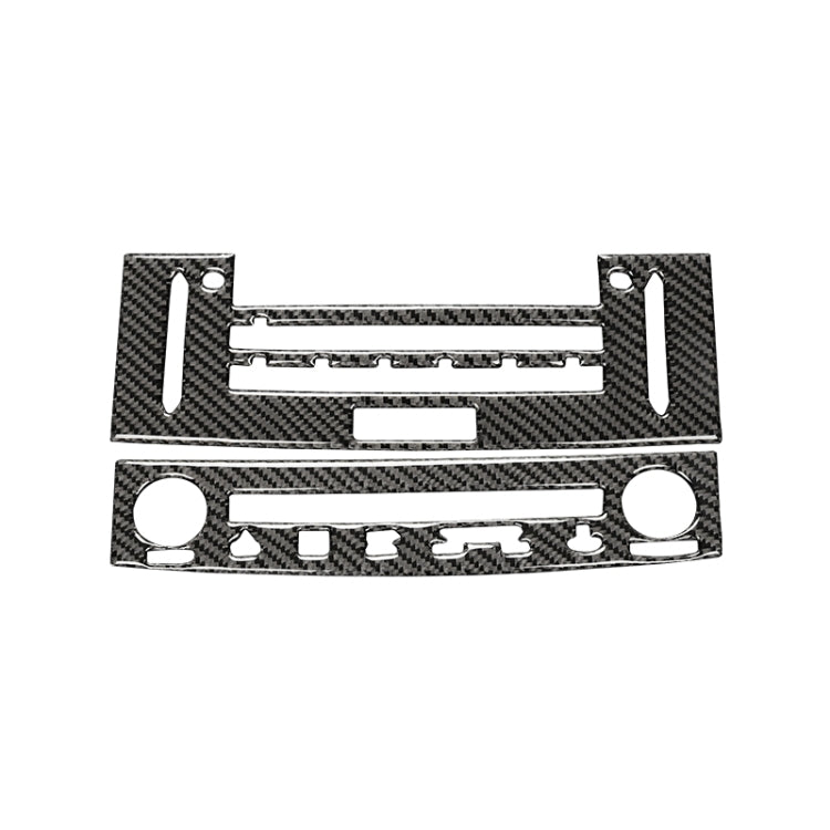 Adesivo decorativo per pannello CD dell'aria condizionata in fibra di carbonio per auto per Lexus IS250 2013-, guida a sinistra, Air Conditioning CD Panel