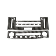 Adesivo decorativo per pannello CD dell'aria condizionata in fibra di carbonio per auto per Lexus IS250 2013-, guida a sinistra, Air Conditioning CD Panel