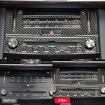 Adesivo decorativo per pannello CD dell'aria condizionata in fibra di carbonio per auto per Lexus IS250 2013-, guida a sinistra, Air Conditioning CD Panel