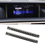 Adesivo decorativo per navigazione in fibra di carbonio per auto per Lexus IS250 2013-, guida a sinistra, Navigation