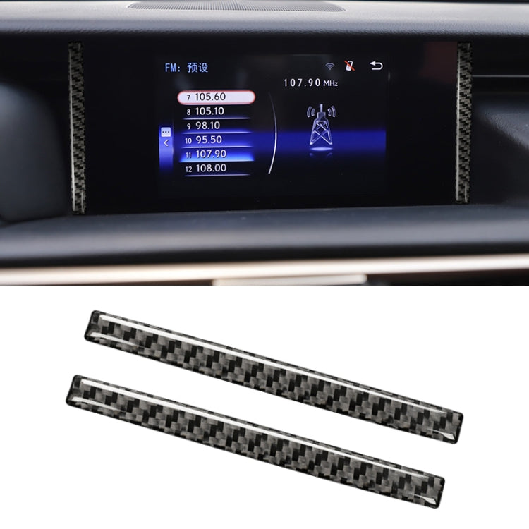 Adesivo decorativo per navigazione in fibra di carbonio per auto per Lexus IS250 2013-, guida a sinistra, Navigation