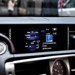 Adesivo decorativo per navigazione in fibra di carbonio per auto per Lexus IS250 2013-, guida a sinistra, Navigation