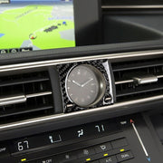 Adesivo decorativo per scatola orologio in fibra di carbonio per auto per Lexus IS250 2013-, guida a sinistra, Clock Box