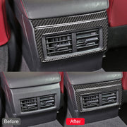 Adesivo decorativo per presa d'aria posteriore in fibra di carbonio per auto per Lexus IS250 2013-, guida a sinistra, Rear Air Outlet