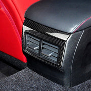 Adesivo decorativo per presa d'aria posteriore in fibra di carbonio per auto per Lexus IS250 2013-, guida a sinistra, Rear Air Outlet