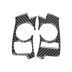 Adesivo decorativo per pulsante volante in fibra di carbonio per auto per Lexus IS250 NX200 200t 300h 13-, guida a sinistra C Style, Steering Wheel Button C Style