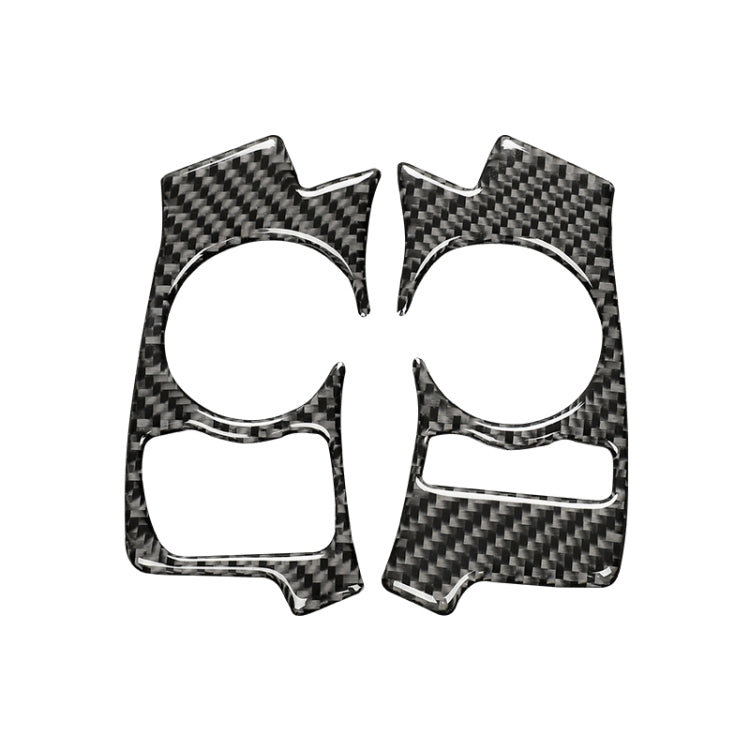 Adesivo decorativo per pulsante volante in fibra di carbonio per auto per Lexus IS250 NX200 200t 300h 13-, guida a sinistra C Style, Steering Wheel Button C Style