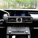 Adesivo decorativo per presa d'aria di controllo centrale in fibra di carbonio per auto per Lexus IS250 2013-, guida a sinistra, Central Control Air Outlet