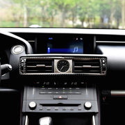 Adesivo decorativo per presa d'aria di controllo centrale in fibra di carbonio per auto per Lexus IS250 2013-, guida a sinistra, Central Control Air Outlet