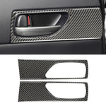 Adesivo decorativo per maniglia della porta posteriore in fibra di carbonio per auto per Lexus IS250 2013-, guida a sinistra, Rear Door Handle