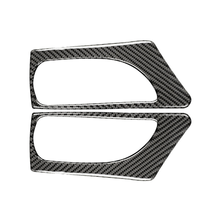 Adesivo decorativo per maniglia della porta anteriore in fibra di carbonio per auto per Lexus IS250 2013-, guida a sinistra B stile, Front Door Handle B Style