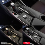Adesivo decorativo per pannello di posizione del cambio in fibra di carbonio per auto per Lexus IS250 2013-, guida a sinistra A Style, Gear Position A Style