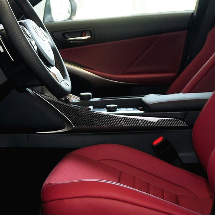 Striscia decorativa laterale per posizione cambio in fibra di carbonio per auto per Lexus IS250 2013-, guida a sinistra, Gear Position Side