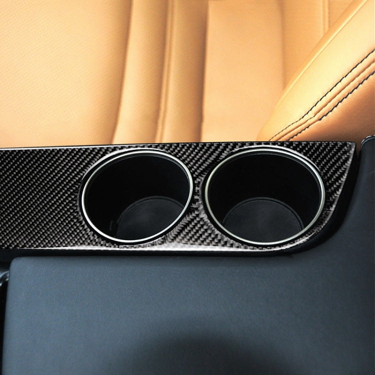 Adesivo decorativo per pannello portabicchieri per auto in fibra di carbonio per Lexus IS250 2013-, guida a sinistra, Water Cup Holder