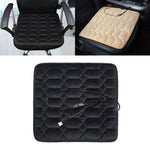 Tappetino riscaldato invernale per cuscino riscaldatore per sedile USB per auto, stile: quadrato, Square (Black), Square (Coffee), Square (Beige), Square (Red)