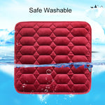 Tappetino riscaldato invernale per cuscino riscaldatore per sedile USB per auto, stile: quadrato, Square (Black), Square (Coffee), Square (Beige), Square (Red)