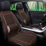 Coprisedili per auto, cuscino del sedile traspirante, imitazione fresca estiva, perline di legno