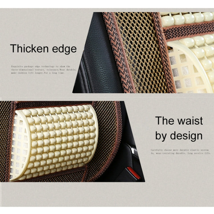 Coprisedili per auto, cuscino del sedile traspirante, imitazione fresca estiva, perline di legno