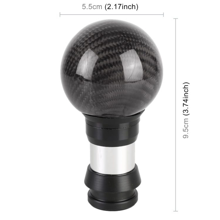 Pomello del cambio universale per testata ingranaggi telescopica pressabile in fibra di carbonio, lunghezza: 9,5 cm