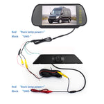 PZ474 Telecamera per luce freno impermeabile da 170 gradi per auto + monitor retrovisore da 7 pollici per Iveco Daily 4 Gen, PZ474 + 7 inch Rearview Monitor