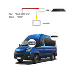 PZ474 Telecamera per luce freno impermeabile da 170 gradi per auto + monitor retrovisore da 7 pollici per Iveco Daily 4 Gen, PZ474 + 7 inch Rearview Monitor