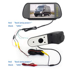 PZ475 Telecamera per luce freno da 170 gradi impermeabile per auto + monitor retrovisore da 7 pollici per Volkswagen Crafter, PZ475 + 7 inch Rearview Monitor