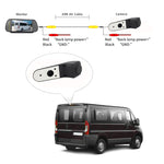 PZ475 Telecamera per luce freno da 170 gradi impermeabile per auto + monitor retrovisore da 7 pollici per Volkswagen Crafter, PZ475 + 7 inch Rearview Monitor